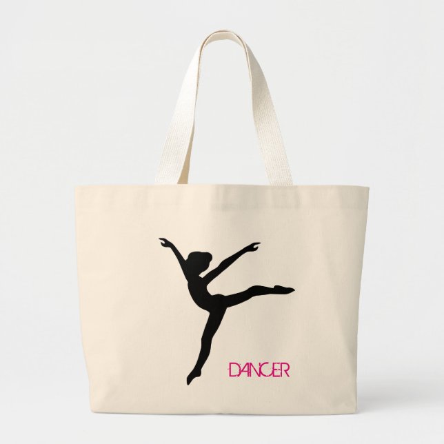 DANCER Silhouette Dance Bag Tote (Front)