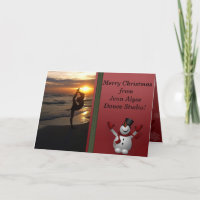 Dancer Silhouette Dance Studio Snowman Christmas