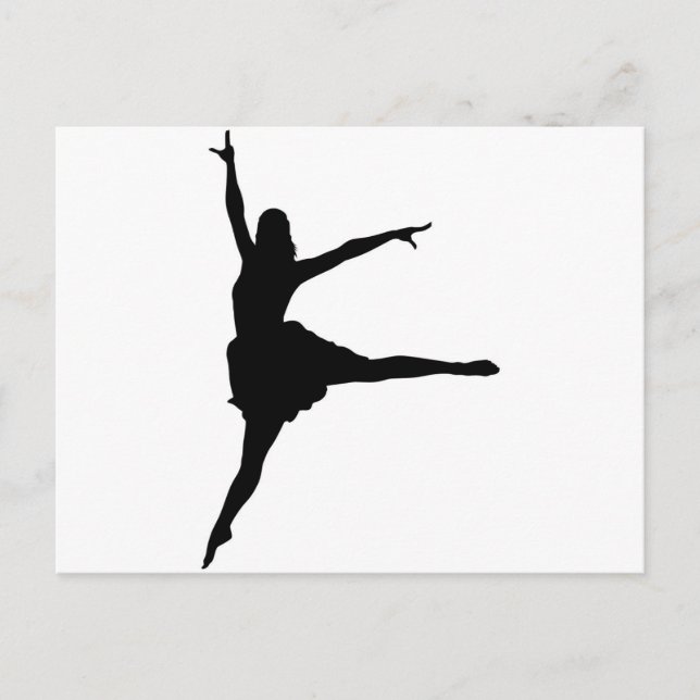 Dancer Silhouette Postcard (Front)