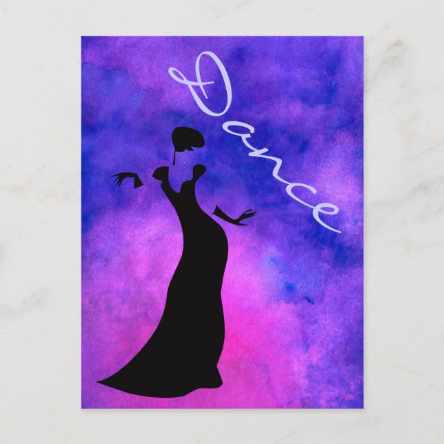 Dancer Silhouette Postcard (Front)