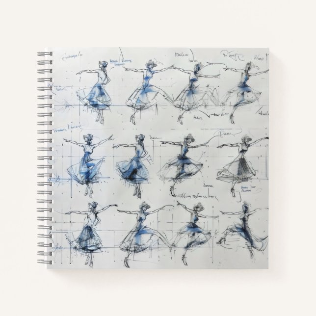 Dancer Steps Scribble Notebook (Front)