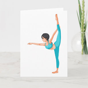 Dancer Stretching Dance Exercise Greeting Cards