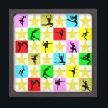 DANCER SUPER STAR CHRISTMAS DESIGN KEEPSAKE BOX<br><div class="desc">This dazzling and dynamic Dancer does leaps through the air for our joyous Dancing Christmas design on wrapping paper, ornaments, gift bags, Christmas stockings and more. This terrific and top notch Prima Ballerina would rather be spending every minute of the day doing Dancing. This festive Dancing Holiday design makes a...</div>