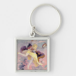 Dancer with a Basque Tambourine Key Ring