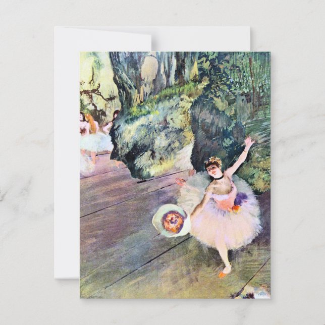Dancer with a Bouquet of Flowers by Edgar Degas (Front)