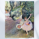 Dancer with a Bouquet of Flowers by Edgar Degas Jigsaw Puzzle<br><div class="desc">Dancer with a Bouquet of Flowers (Star of the Ballet), 1878 (1878) by Edgar Degas is a vintage impressionist fine art portrait painting. Loud applause as a beautiful ballerina takes a bow on stage after her ballet performance. The dancer is wearing a pink tutu and holding a bouquet of flowers....</div>