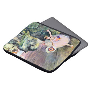 Dancer with a Bouquet of Flowers by Edgar Degas Laptop Sleeve