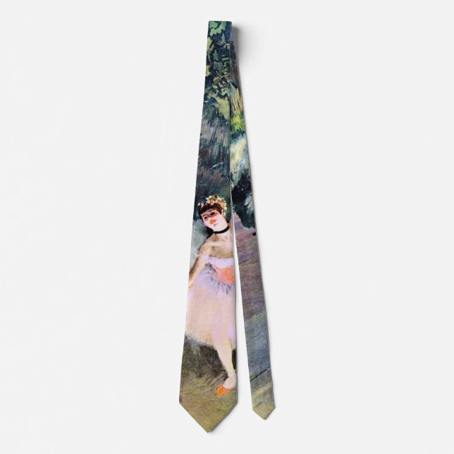 Dancer with a Bouquet of Flowers by Edgar Degas Tie (Front)