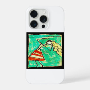 Dancer with blue skirt painting by Egon Schiele iPhone 15 Pro Case