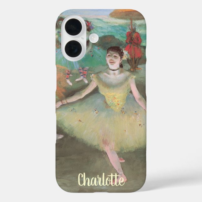 Dancer with Bouquet, Curtsying by Edgar Degas Case-Mate iPhone Case (Back)