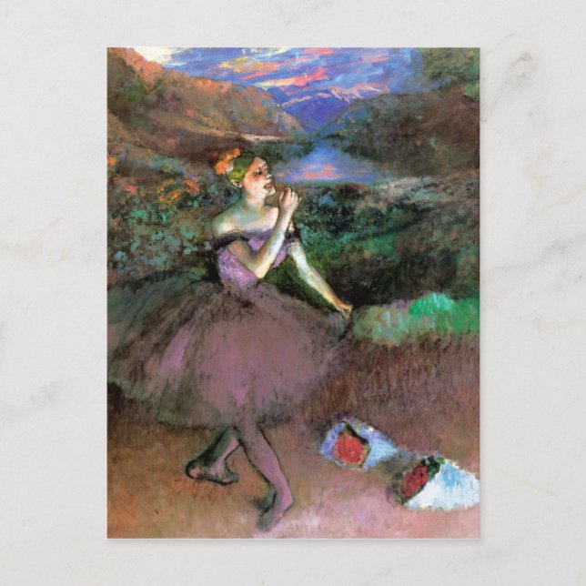 Dancer with Bouquets by Degas Postcard (Front)