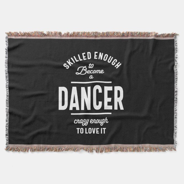 Dancer Work Job Title Gift Throw Blanket (Front)