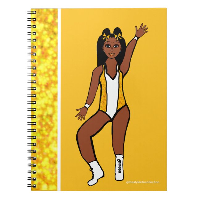 Dancer Yellow  Spark Notebook  (Front)