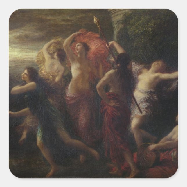 Dancers, 1891 square sticker (Front)