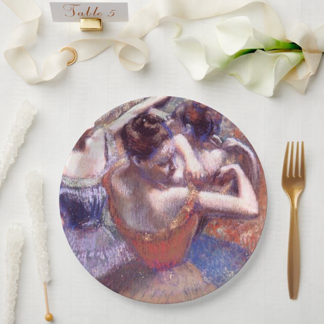 Dancers 1899 Edgar Degas    Paper Plate (Wedding)