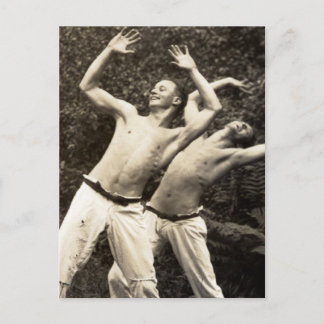 Dancers, 1930s, postcard