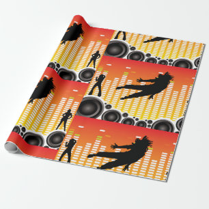 Dancers And Speakers Wrapping Paper