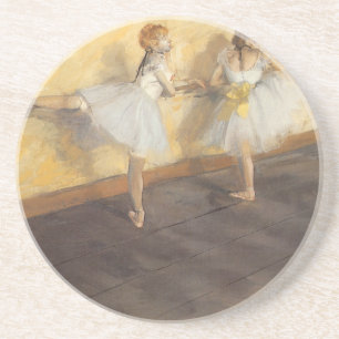 Dancers at the Bar by Edgar Degas, Vintage Ballet Coaster