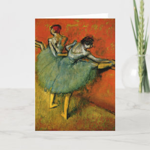 Dancers at the Barre - Edgar Degas - 1888 Card