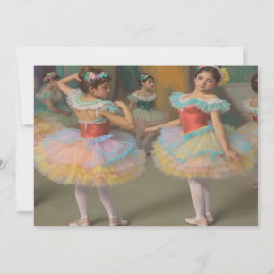 Dancers backstage Flat card