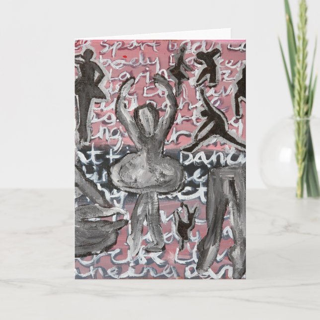Dancers Birthday Card (Front)