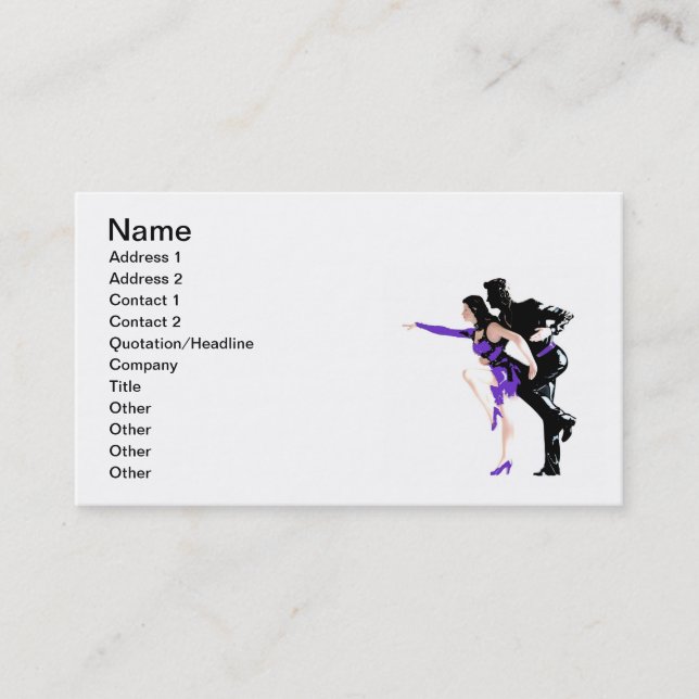 Dancers Business Card (Front)