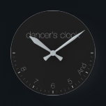 Dancer's Clock Black<br><div class="desc">Funny Clock,  best idea for gift. : )</div>