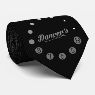 Dancer's clock with numbers for a Dancer's Tie