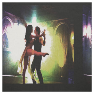Dancers Dancing Couple Fabric
