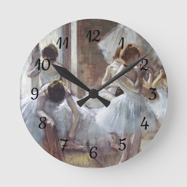 Dancers Edgar Degas  Round Clock (Front)