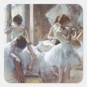 Dancers Edgar Degas Square Sticker