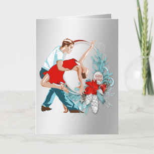 Dancers  Happy Holidays  Christmas Card