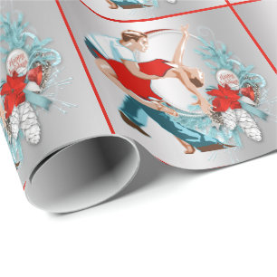 Dancers  Happy Holidays Christmas Wrapping Paper