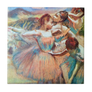Dancers in a Landscape by Edgar Degas Ceramic Tile