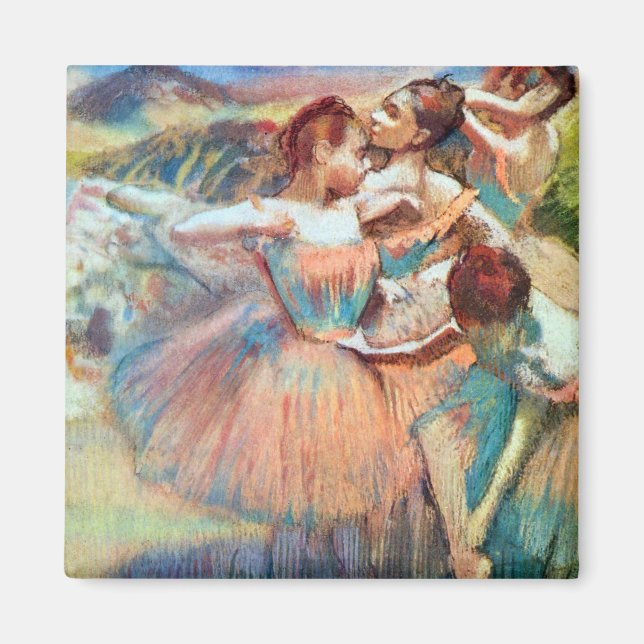 Dancers in a Landscape by Edgar Degas Magnet (Front)