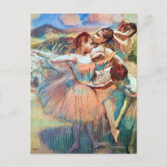 Dancers in a Landscape by Edgar Degas Postcard (Front)