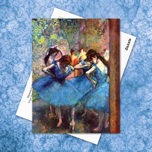 Dancers in Blue Ballet Edgar Degas Postcard (Creator Uploaded)