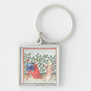 Dancers in front of Broom Plants, 13th century Key Ring