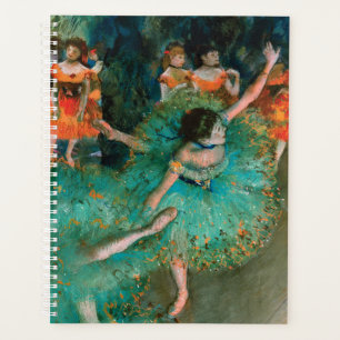 Dancers in Green by Edgar Degas Planner