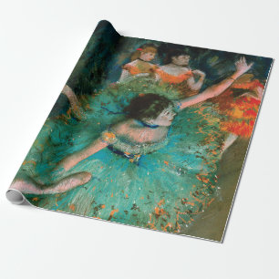 Dancers in Green by Edgar Degas    Wrapping Paper