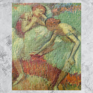 Dancers in Green, Edgar Degas, Vintage Ballet Art Jigsaw Puzzle