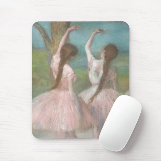 Dancers in Pink Edgar Degas Mouse Pad (With Mouse)