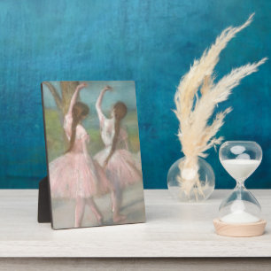 Dancers in Pink Edgar Degas Plaque