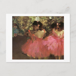 Dancers In Pink postcard