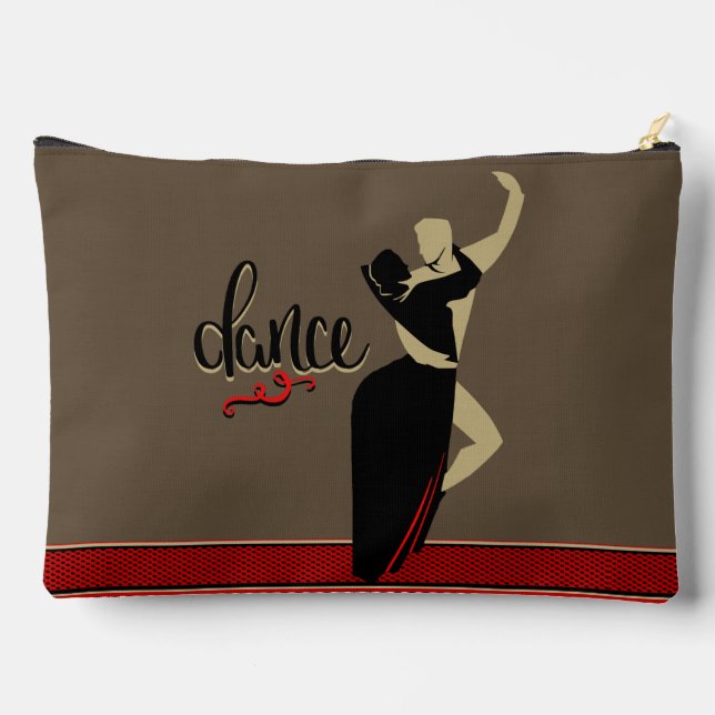  Dancers in Silhouette Accessory Pouch (Back)