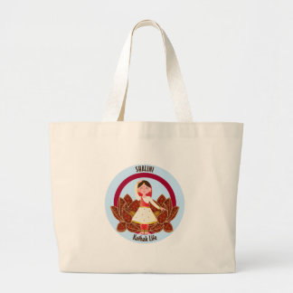 Dancer's Jumbo Tote Bag with Kathak Dancer