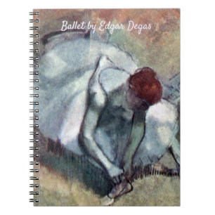 Dancers Lacing Their Shoes by Edgar Degas Notebook
