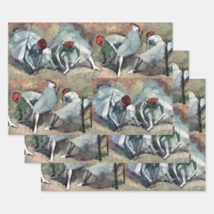 Dancers Lacing Their Shoes by Edgar Degas Wrapping Paper Sheet