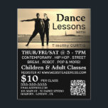 Dancers on Stage, Dance Lesson Advertising Flyer<br><div class="desc">Dancers on Stage,  Dance Lesson Advertising Flyers By The Business Card Store.</div>