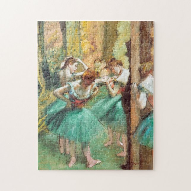 Dancers Pink and Green by Edgar Degas Jigsaw Puzzle (Vertical)